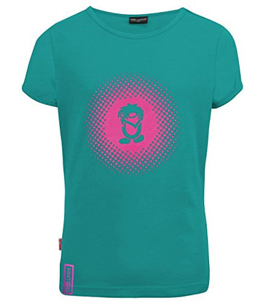 Trollkids T-Shirt Mädchen Logo, Mitternachtsblau/Minze dunkel, im Sale